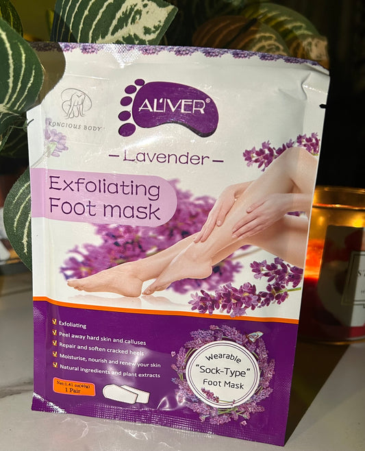 Exfoliating Foot Mask (Lavender)